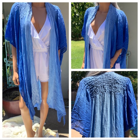 S/M πHP NWT Free People BoHo Chic Ombre Kimono Duster - Picture 7 of 16
